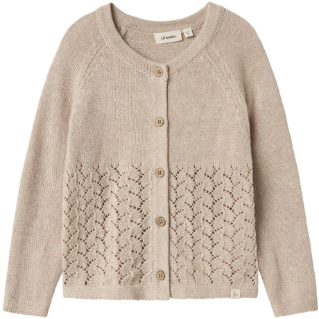 Lil'Atelier Pastel Parchment Melange Nmfolga Ls Strik Card Lil