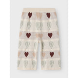 Lil'Atelier Pastel Parchment Nmflamai Wide Strik Ancle Bukser Lil