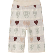 Lil'Atelier Pastel Parchment Nmflamai Wide Strik Ancle Bukser Lil