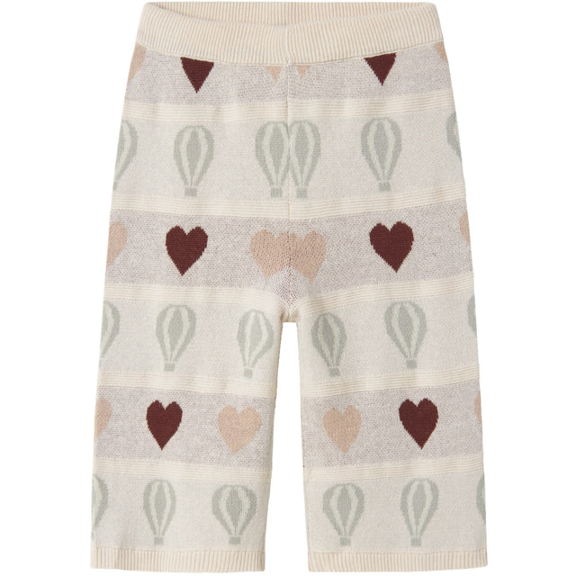 Lil'Atelier Pastel Parchment Nmflamai Wide Strik Ancle Bukser Lil