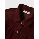 Lil'Atelier Hot Chocolate Nmfobert Loose Ls Cord Kjole 4122-Hg Lil