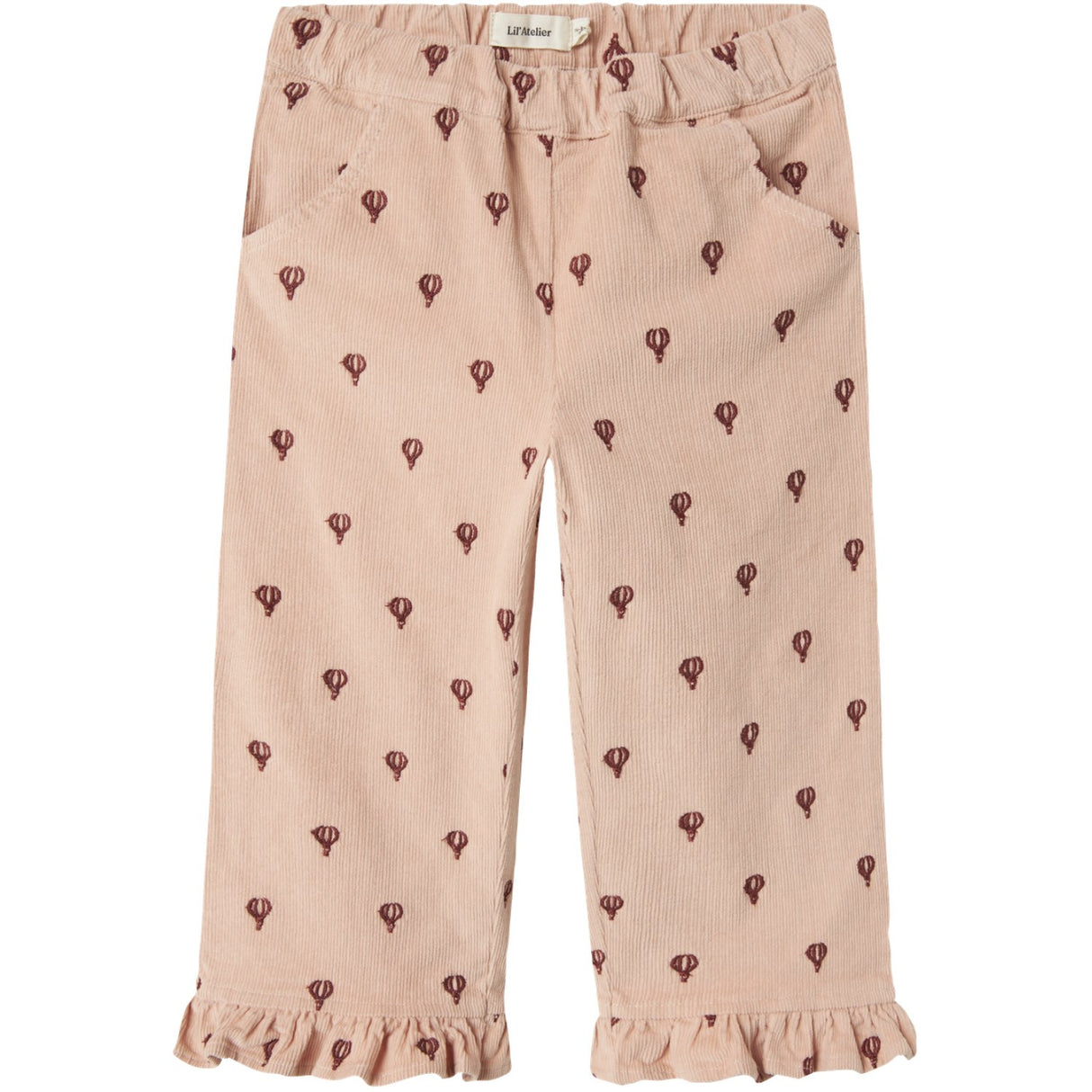Lil'Atelier Cameo Rose Emb Nmfnelly Cord Straight Bukser 4945-Hc Lil