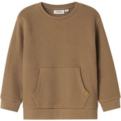 Lil'Atelier Sepia Tint Nmmnoello Ls Loose Sweat Lil