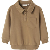 Lil'Atelier Sepia Tint Nmmilondon Roa Ls Loose Sweat Lil