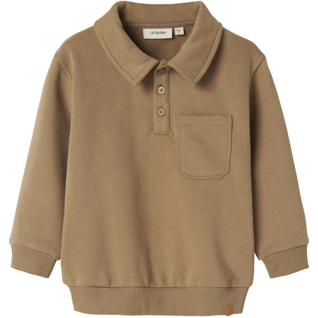 Lil'Atelier Sepia Tint Nmmilondon Roa Ls Loose Sweat Lil