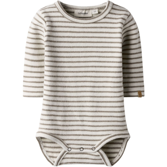 Lil'Atelier Turtledove Sepia Tint Nbmthoro Keo Ls Slim Body Lil