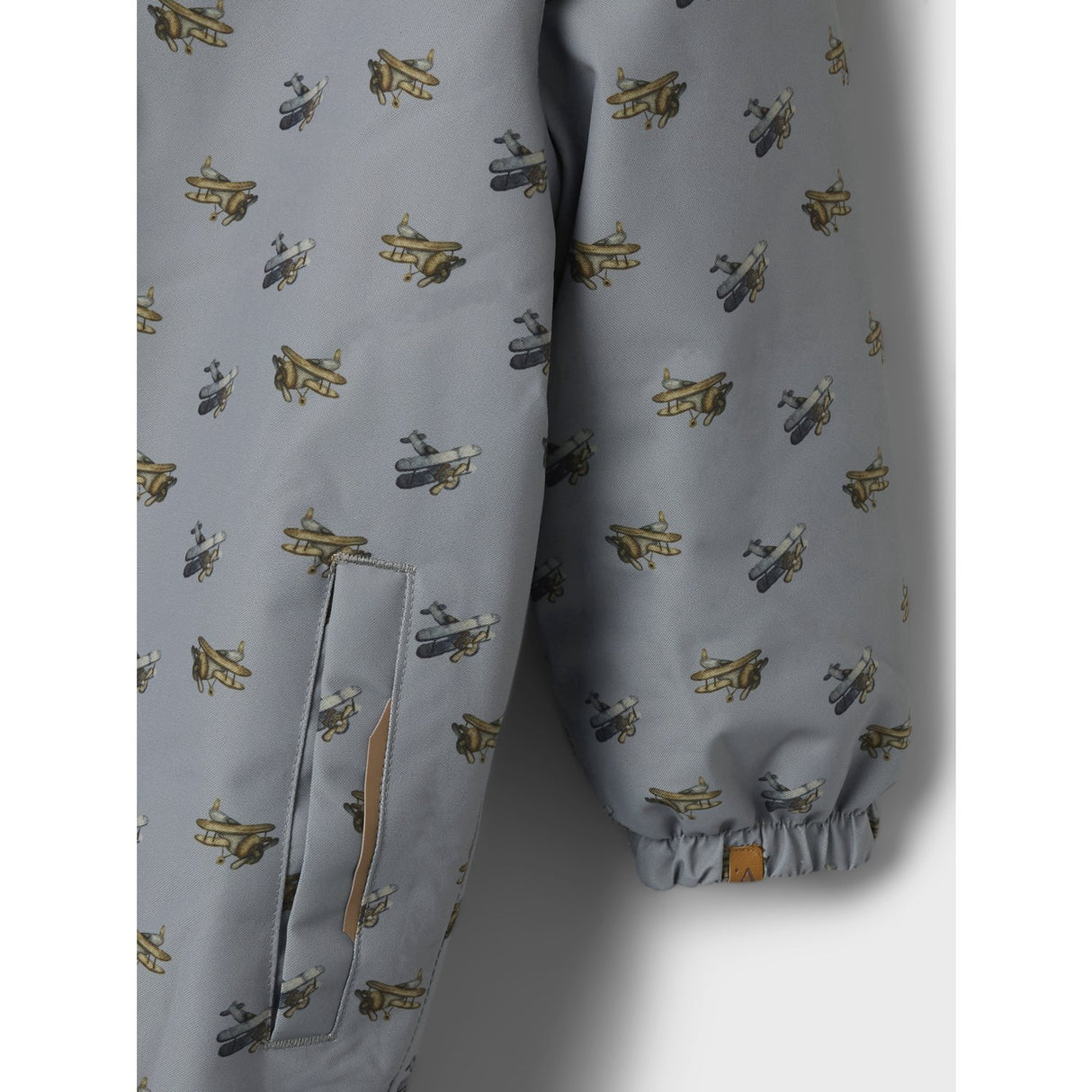 Lil'Atelier Ultimate Grey Airplanes Nmmlasnow10 Flyverdragt Aop Fo Lil