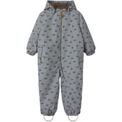 Lil'Atelier Ultimate Grey Airplanes Nmmlasnow10 Flyverdragt Aop Fo Lil