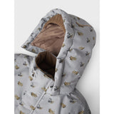 Lil'Atelier Ultimate Grey Airplanes Nmmlasnow10 Jkt Fo Aop1 Lil