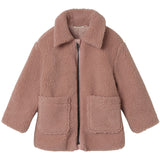 Lil'Atelier Misty Rose Nmnnalo Long Sherpa Jkt Solid Lil