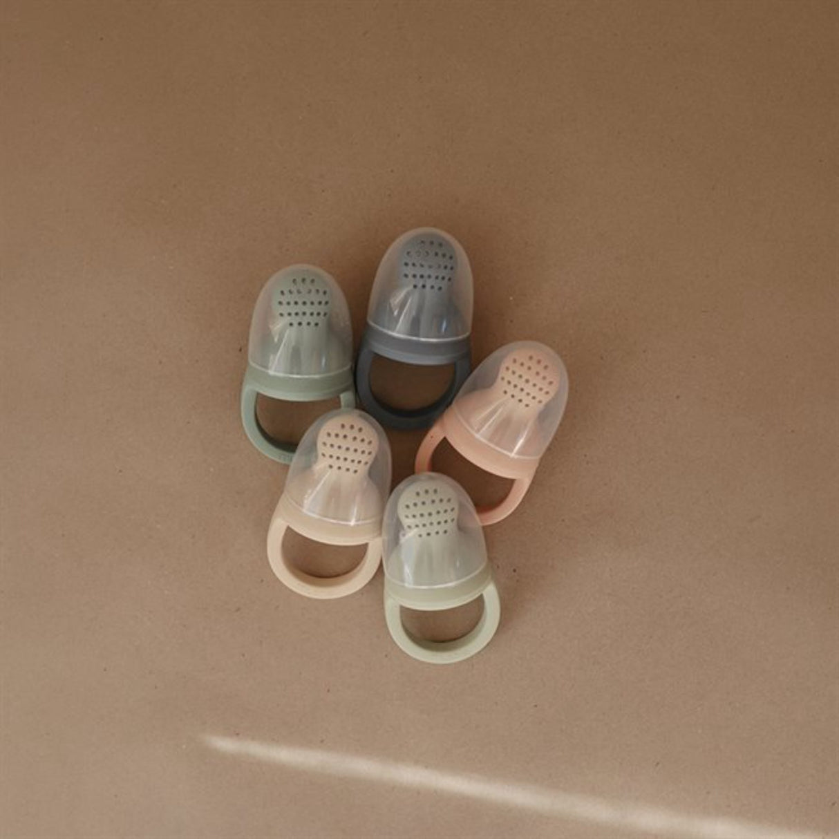 Mushie Cambridge Blue Silikone Fresh Food Feeder 2-Pak