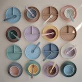 Mushie Blush Classic Silikone Tallerken