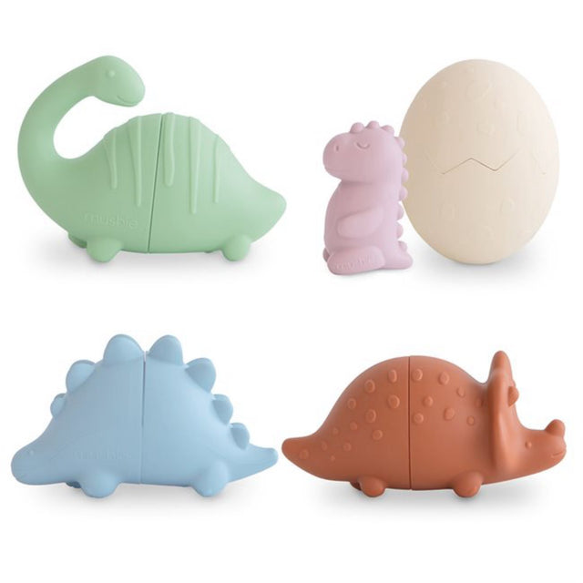 Mushie Dino Mold Free Badelegetøjssæt 5-Pak
