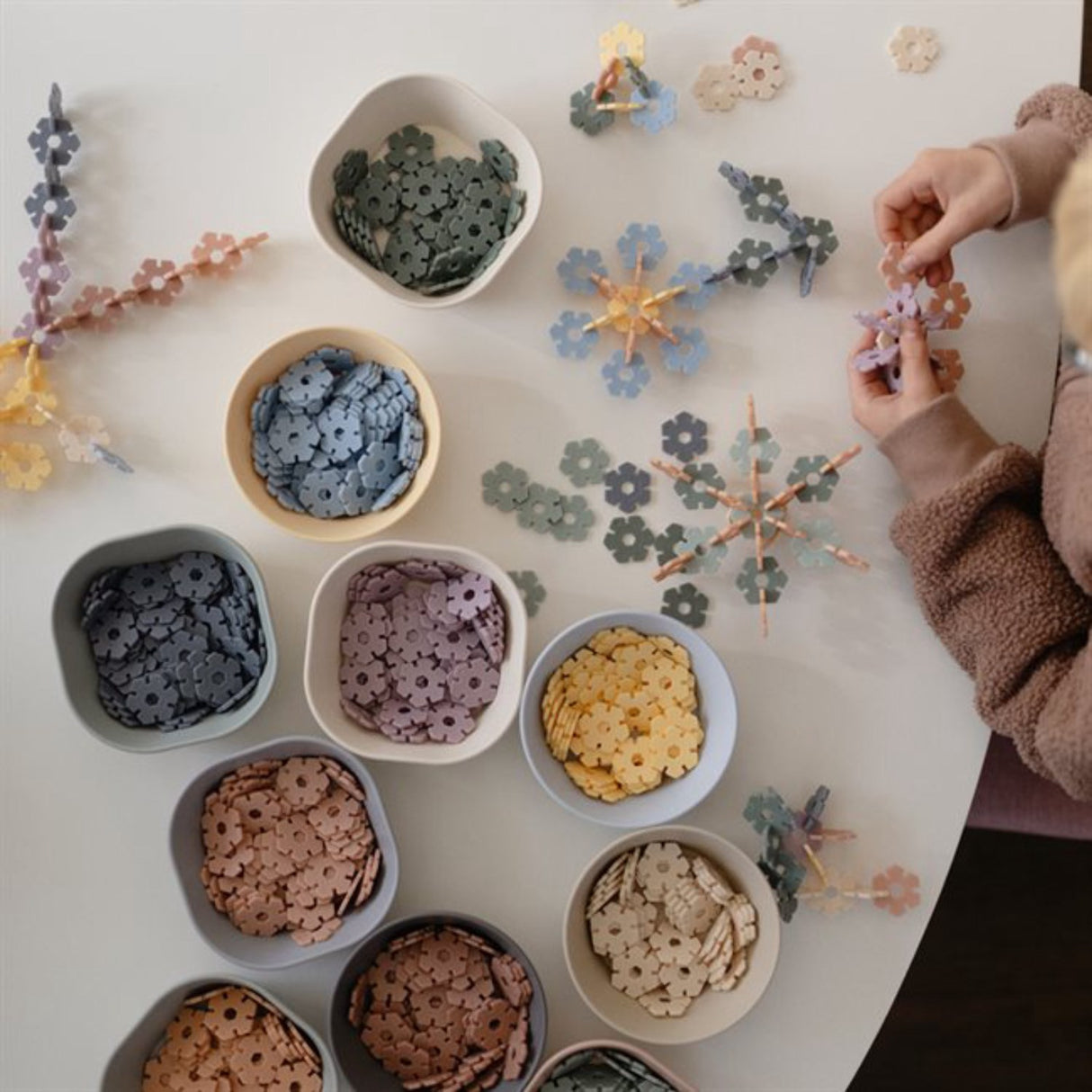 Mushie Multi HEX Connect Konstruktionslegetøjssæt