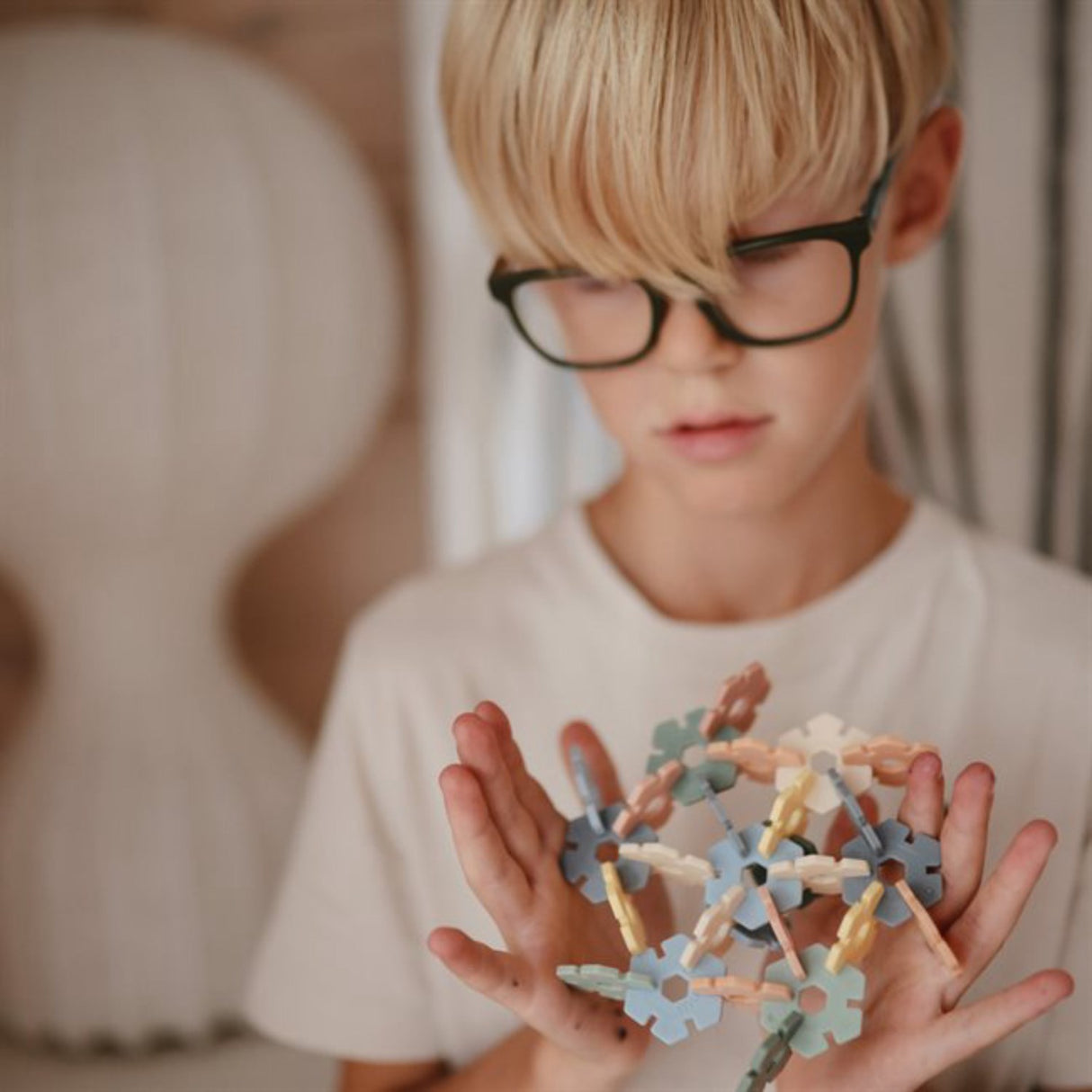 Mushie Multi HEX Connect Konstruktionslegetøjssæt