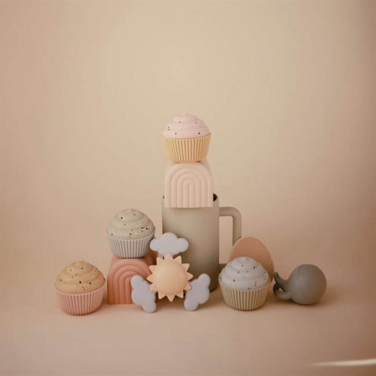 Mushie Sunshine Suction Spinner Legetøj