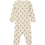 Lil'Atelier Turtledove Melange Nbnnalu Wo/Mo Ls Slim Dragt Lil
