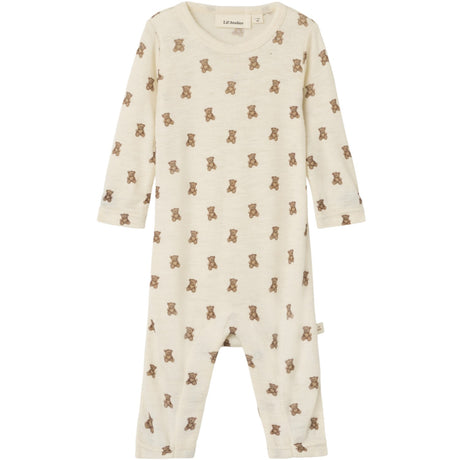 Lil'Atelier Turtledove Melange Nbnnalu Wo/Mo Ls Slim Dragt Lil