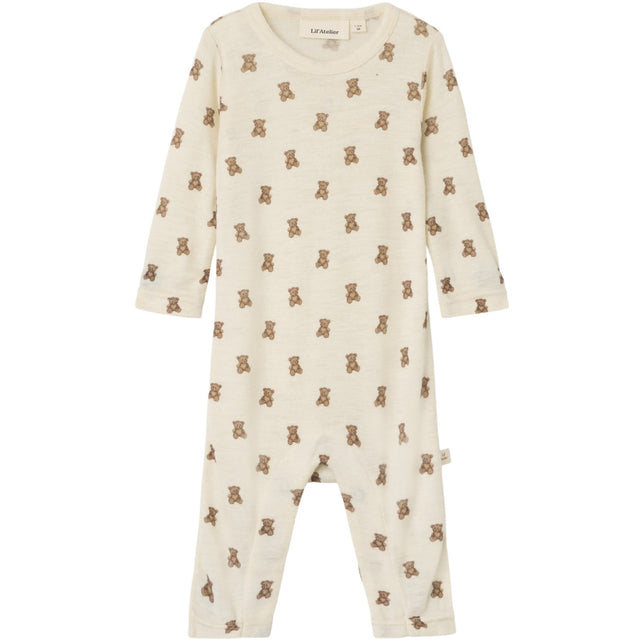 Lil'Atelier Turtledove Melange Nbnnalu Wo/Mo Ls Slim Dragt Lil