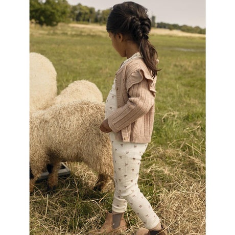 Lil'Atelier Turtledove Melange Nmfnalu Wo/Mo Ls Slim Top Lil