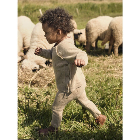 Lil'Atelier Safari Melange Nbnnalio Ls Slå-om Strik Lil