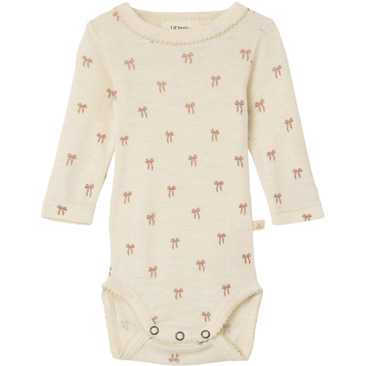 Lil'Atelier Turtledove Melange Nbfnalu Ls Wo/Mo Slim Body Lil Noos