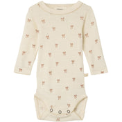 Lil'Atelier Turtledove Melange Nbfnalu Ls Wo/Mo Slim Body Lil Noos