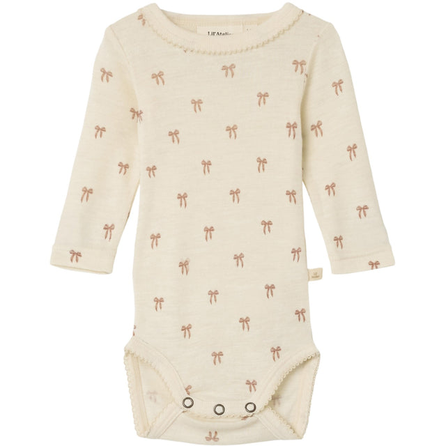 Lil'Atelier Turtledove Melange Nbfnalu Ls Wo/Mo Slim Body Lil Noos