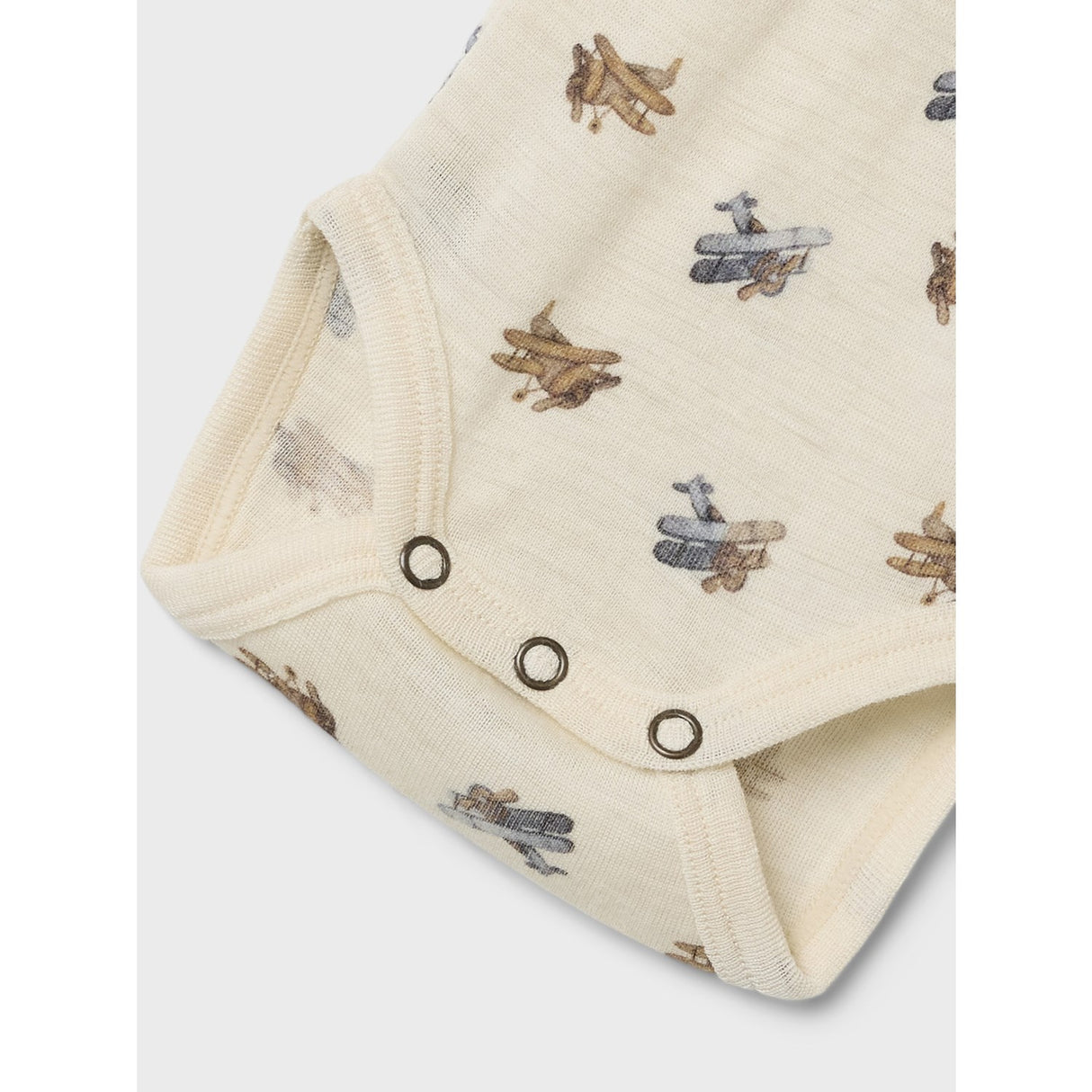 Lil'Atelier Turtledove Melange Nbmnalu Wo/Mo Ls Slim Body Lil Noos