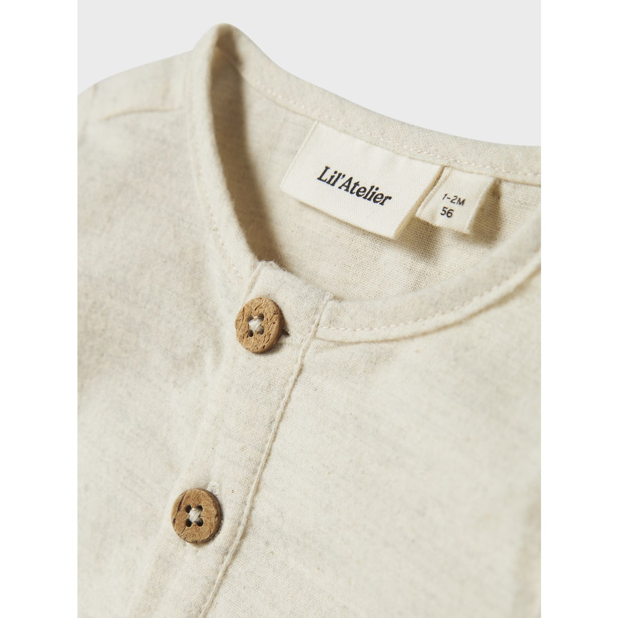 Lil'Atelier Turtledove Nbmotto Ls Loose Skjorte Body Lil