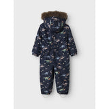 Name It Dark Sapphire Dino Earth Nmmsnow10 Dragt Aop Fo Noos