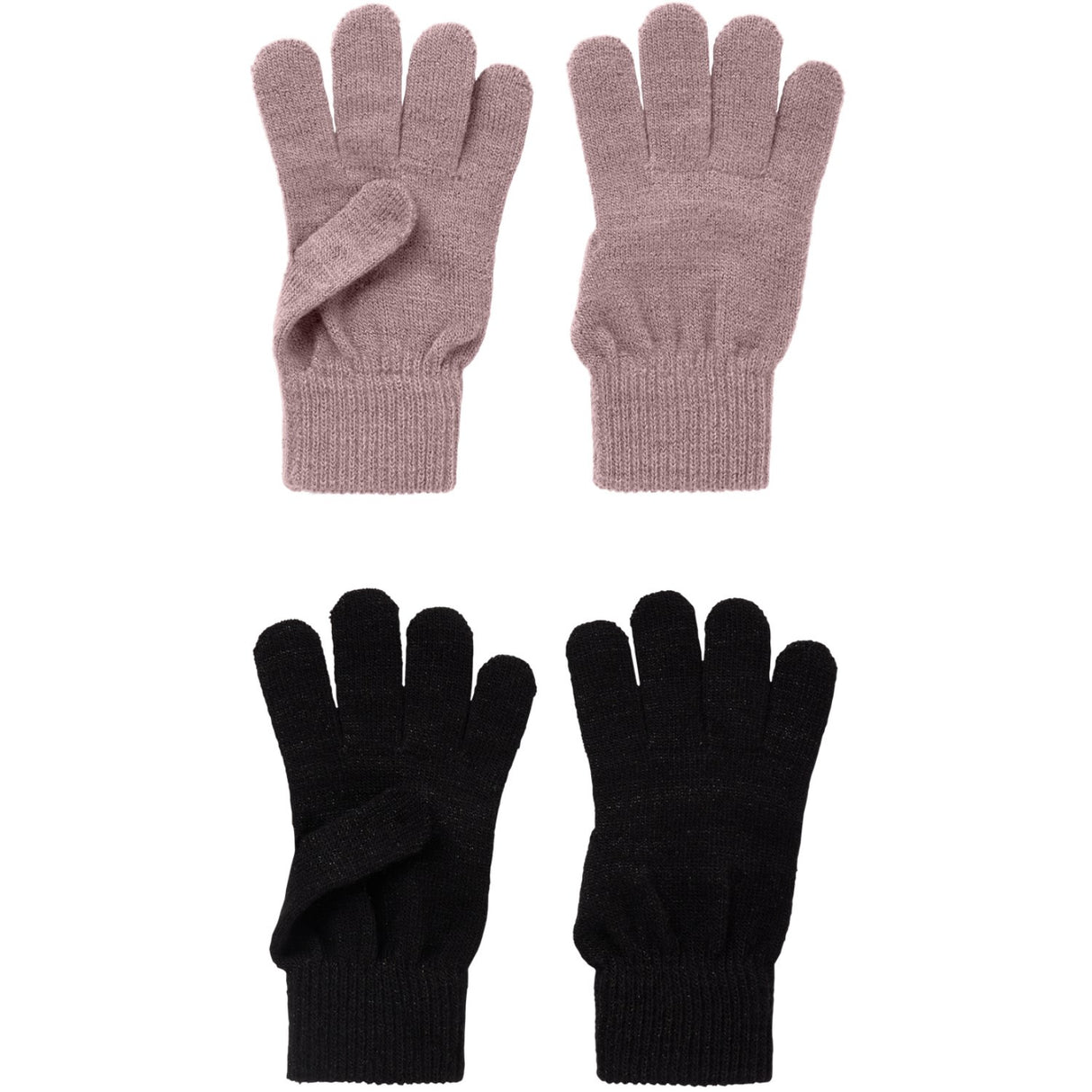 Name It Black Woodrose Nkfmagic Glitter Handsker 2P