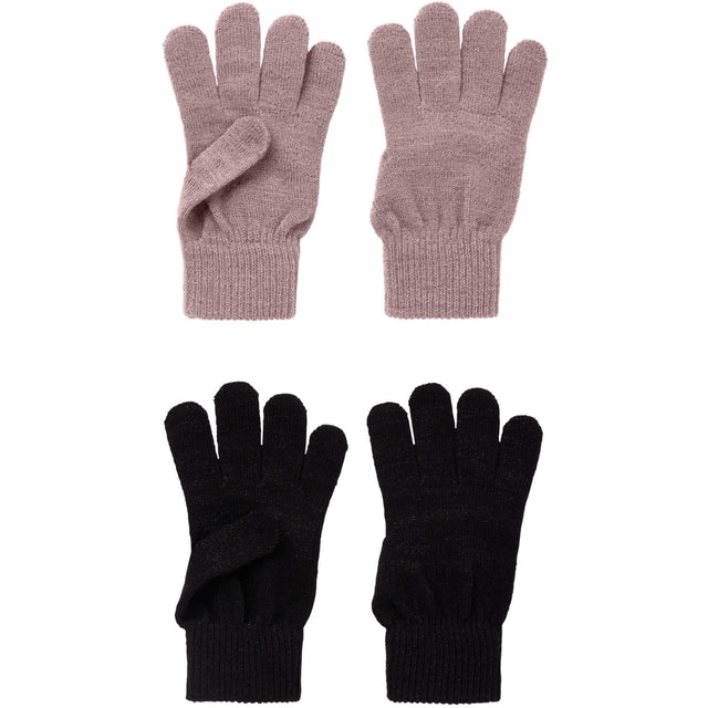 Name It Black Woodrose Nkfmagic Glitter Handsker 2P