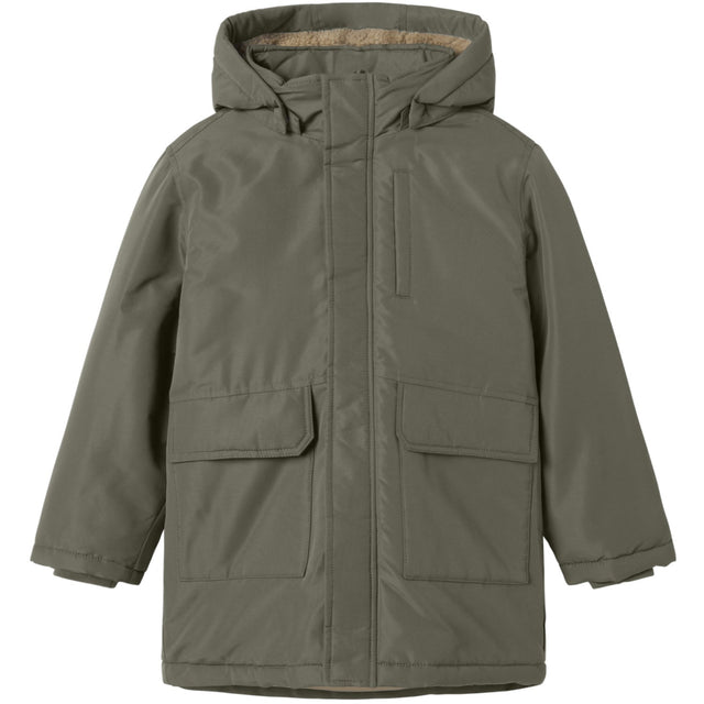 Name It Dusty Olive Nkmmarlow Parka Jakke Pb Fo