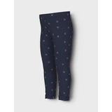Name It Navy Blazer Blue Ice Nmfvivian Glitter Leggings