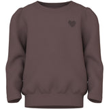 Name It Peppercorn Heart Embroidery Nmfvima Ls Nreg Sweat Bru