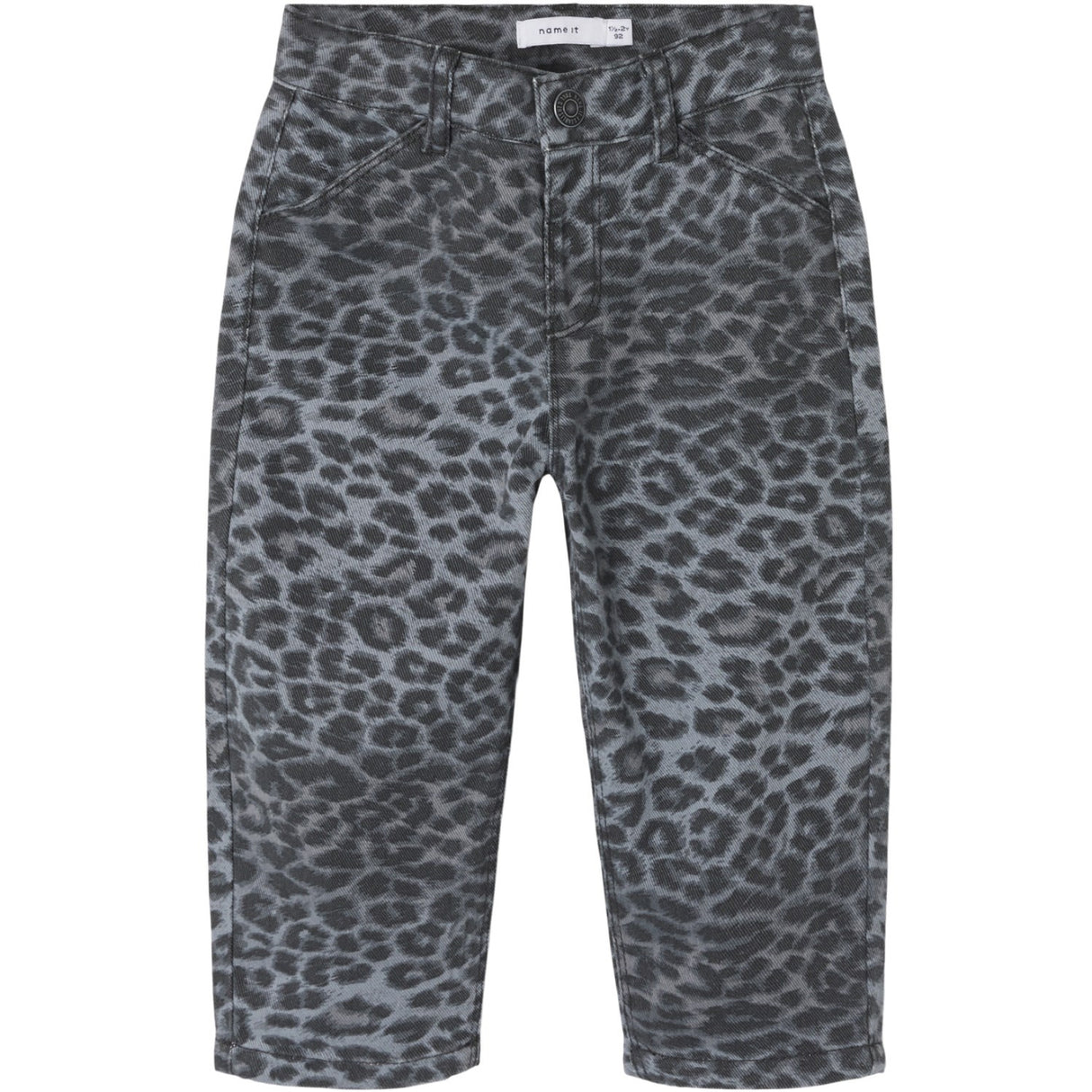 Name It Night Owl Grey Leopard Nmfbella Twi Mom Bukser 4444-Td