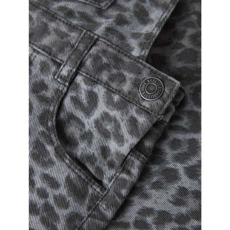 Name It Night Owl Grey Leopard Nmfophelia Twi Spencer Kjole 4444-Td