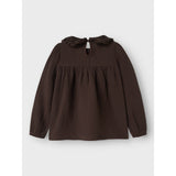 Name It Seal Brown Nmfolyssa Ls Bluse
