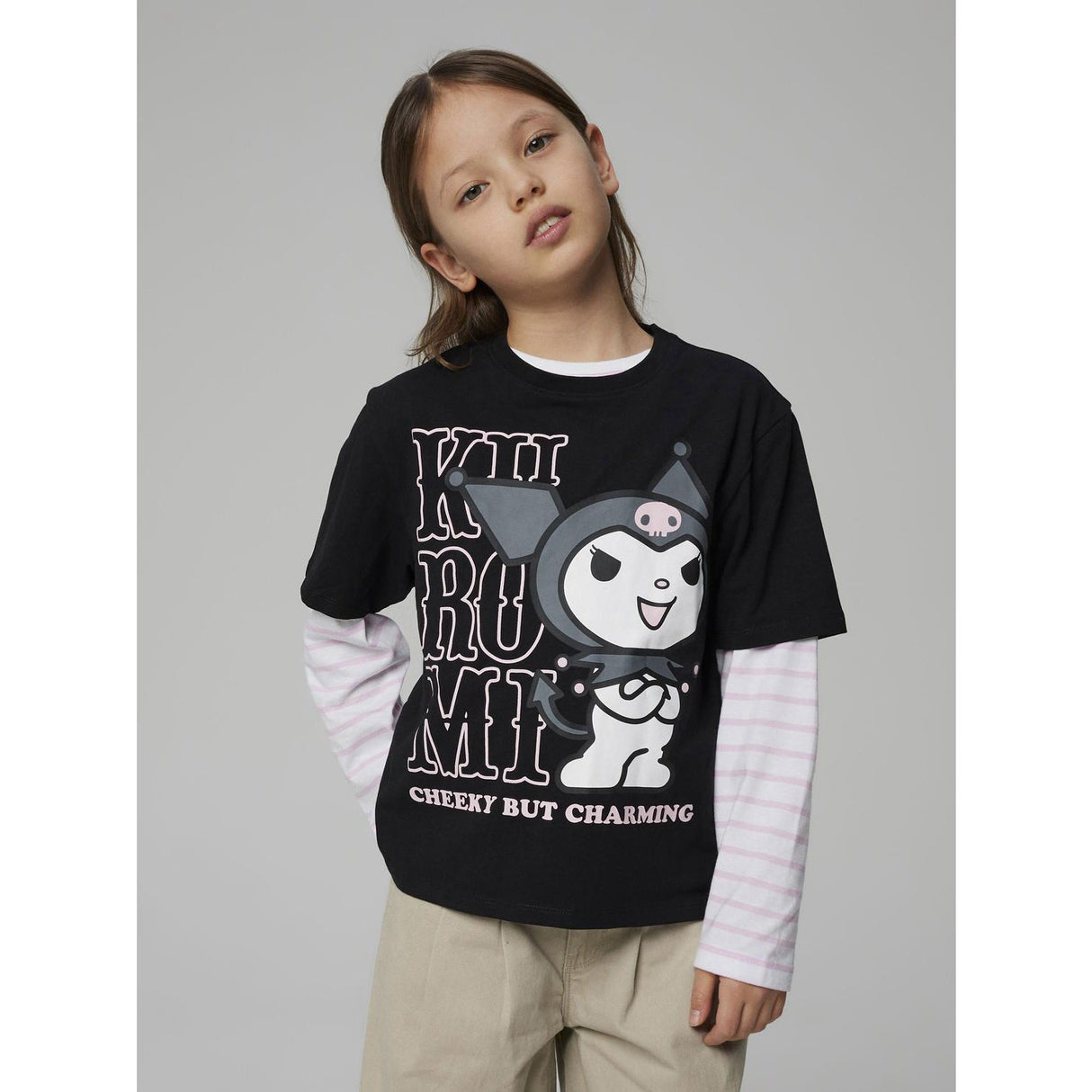 Name It Black Nkfakisa Kuromi Ss Nreg Top Box Sky