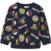 Name It Navy Blazer Nmmsilo Pokemon Nreg Sweat Bru Sky