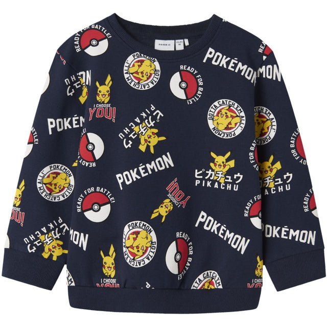 Name It Navy Blazer Nmmsilo Pokemon Nreg Sweat Bru Sky