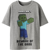 Name It Grey Melange Nkmsumba Minecraft Ss Nreg Top Box Bfu