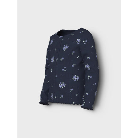 Name It Navy Blazer Blossom Aop Nmfvemia Ls Slim Top