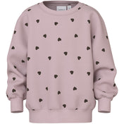 Name It Burnished Lilac Nmfneheart Nreg Sweat Bru