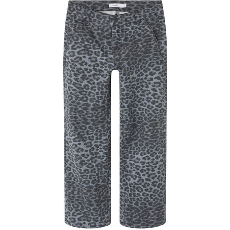 Name It Night Owl Grey Leopard Nkfrose Wide Twi Bukser 4444-Td Noos