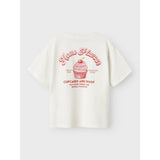 Name It Cloud Dancer Red Alert Nkfneata Ss Nreg Top