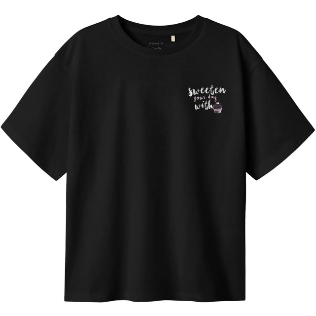 Name It Black Nkfneata Ss Nreg Top