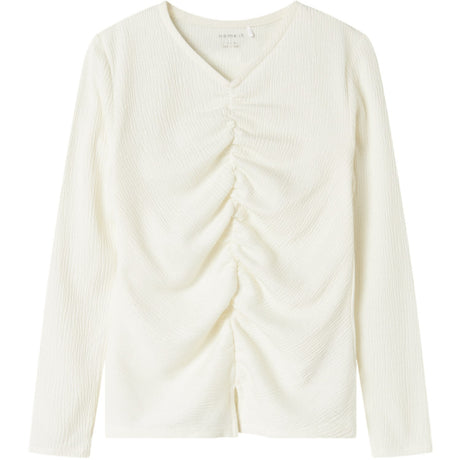 Name It Cloud Dancer Nkfodny Ls Slim Top