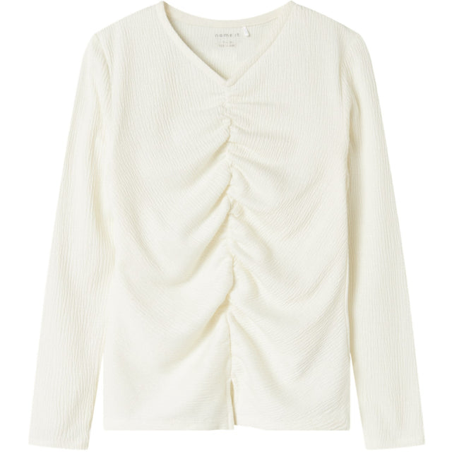 Name It Cloud Dancer Nkfodny Ls Slim Top